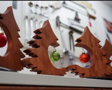 Woodworking Plan for Creating Small Christmas trees DIY Home decoration
