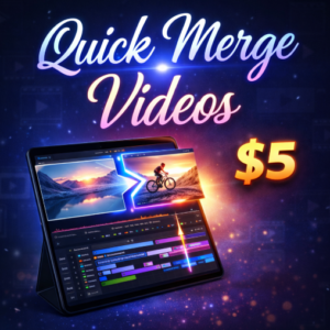 Quic Right click Select and Merge Multiple Videos loseless on the go